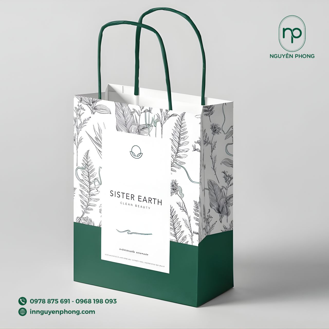 Mẫu túi giấy đựng tinh dầu cao cấp